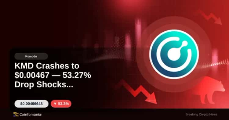 KMD Crashes to $0.00467 — 53.27% Drop Shocks Investors