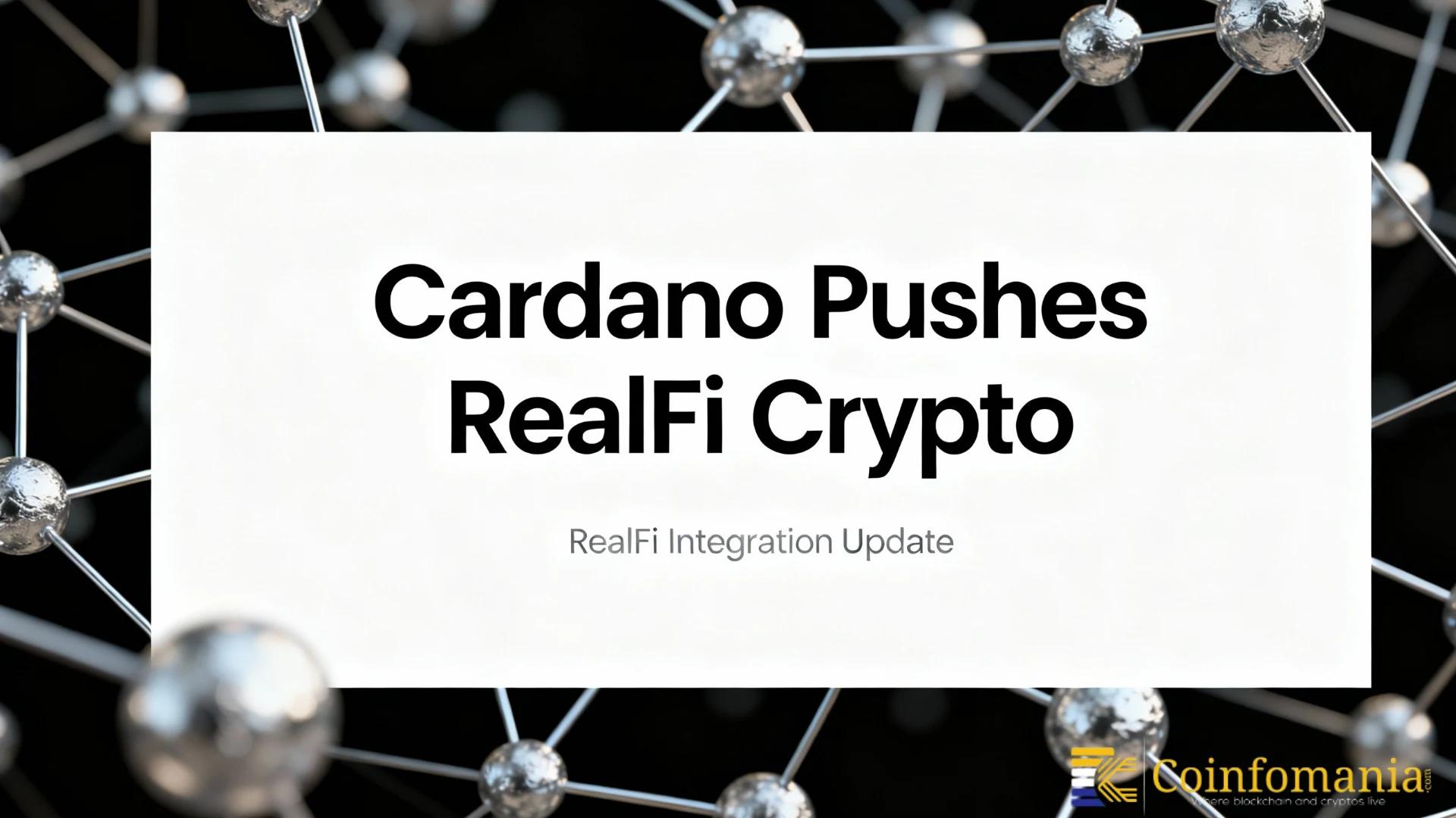 Cardano Pushes RealFi to the World: Hoskinson Says It Will Change Finance Forever