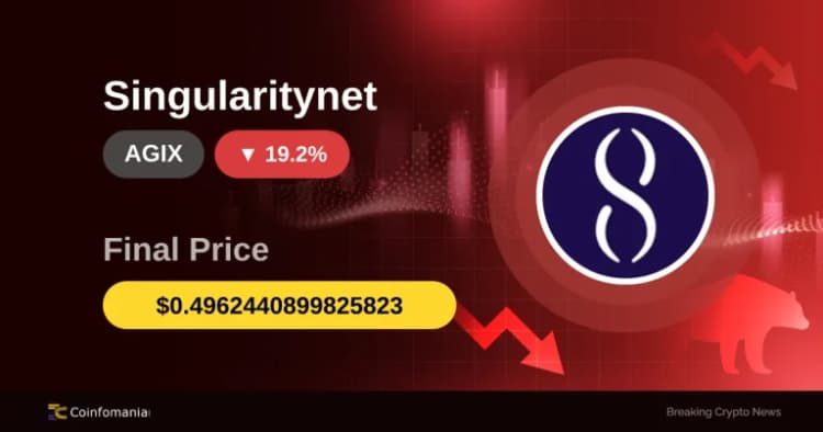 AGIX Price Crashes to $0.496 — 19.19% Plunge Shakes Traders