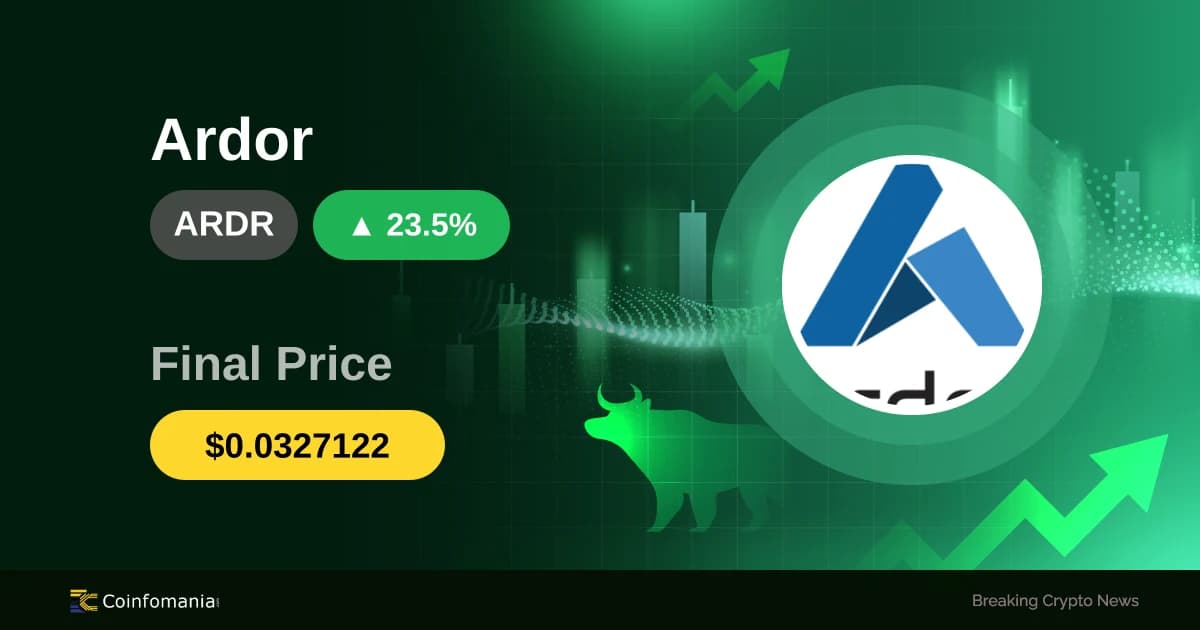 ARDR Soars Past $0.03 — 23.48% Surge Sparks Interest