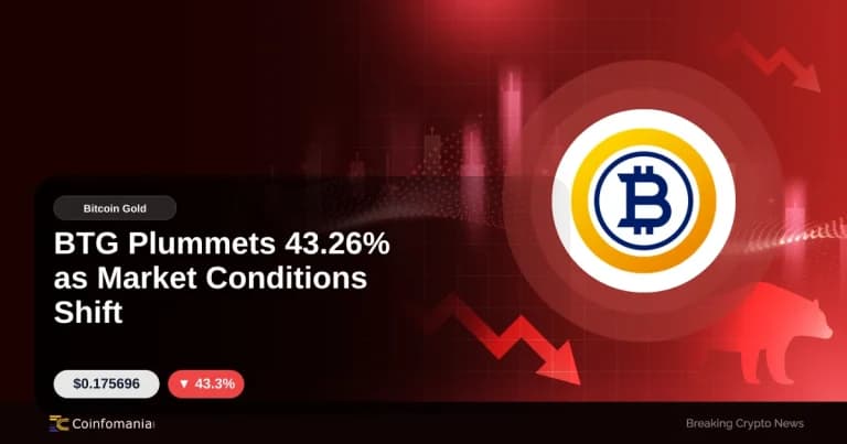 BTG снижается на 43,26% по мере изменения рыночных условий