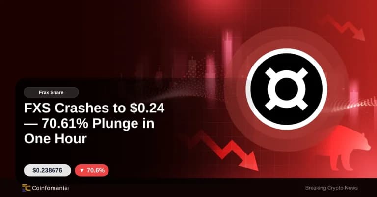 FXS s’effondre à 0,24 $ 70,61% en une heure