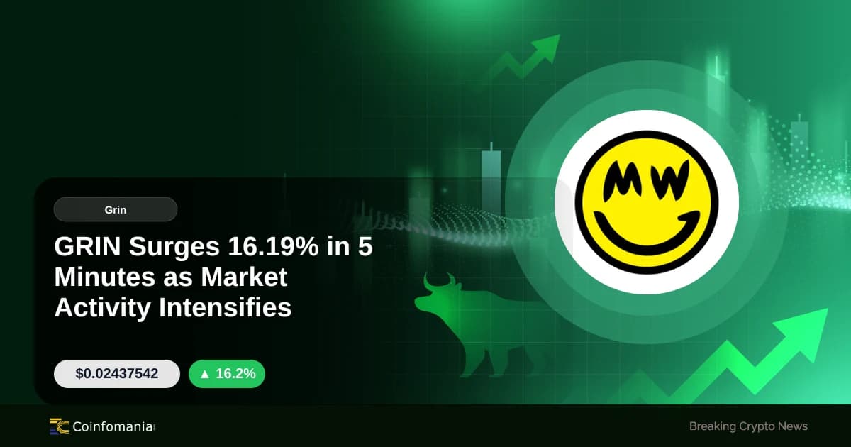 GRIN Surges 16.19% in 5 Minutes as Market Activity Intensifies