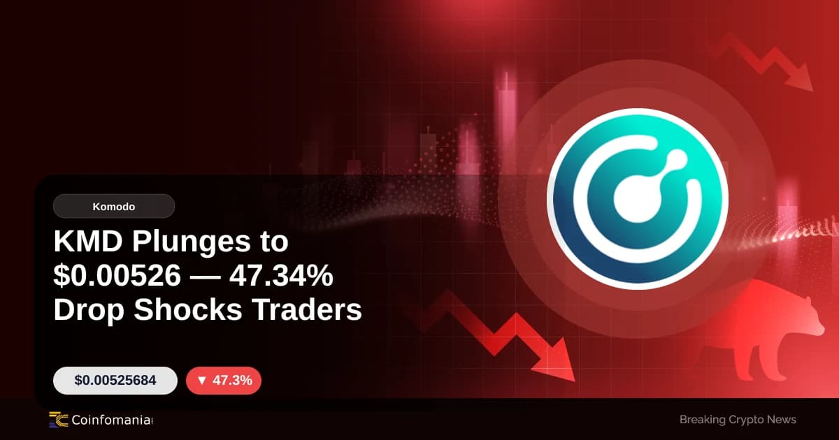 KMD chute à 0,00526 $ 47,34% Les traders sont choqués