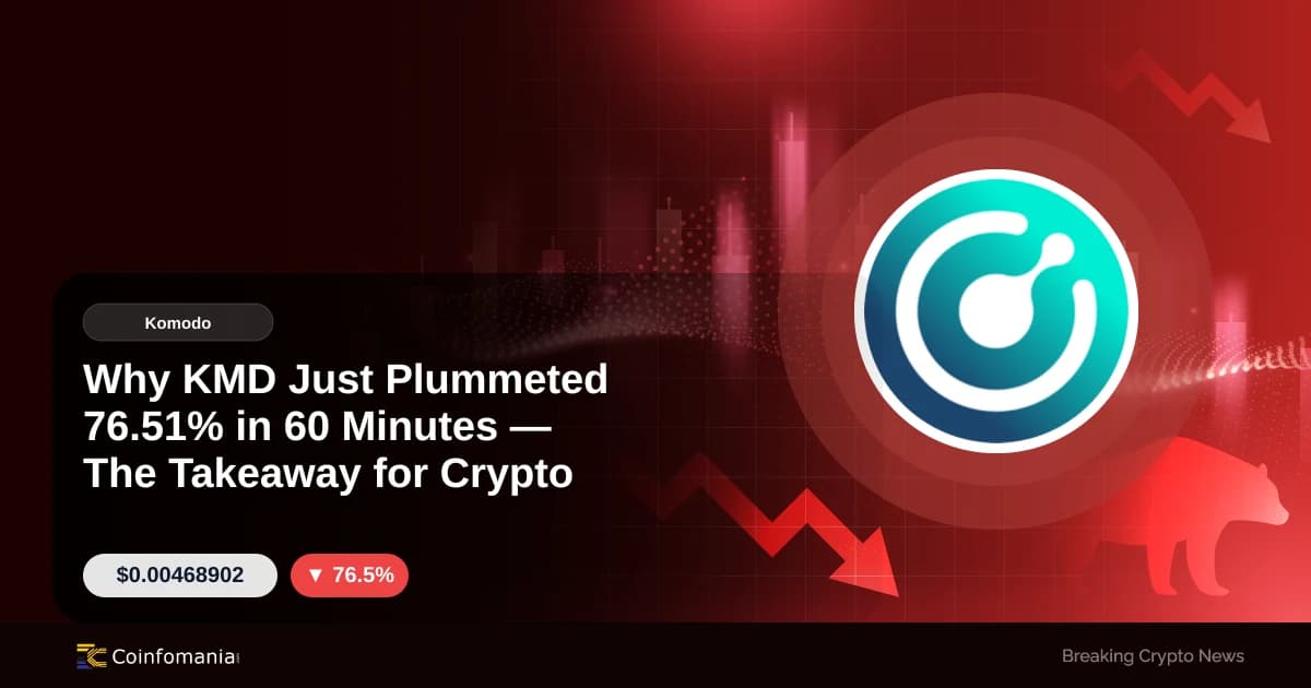 Why KMD Just Plummeted 76.51% in 60 Minutes — The Takeaway for Crypto