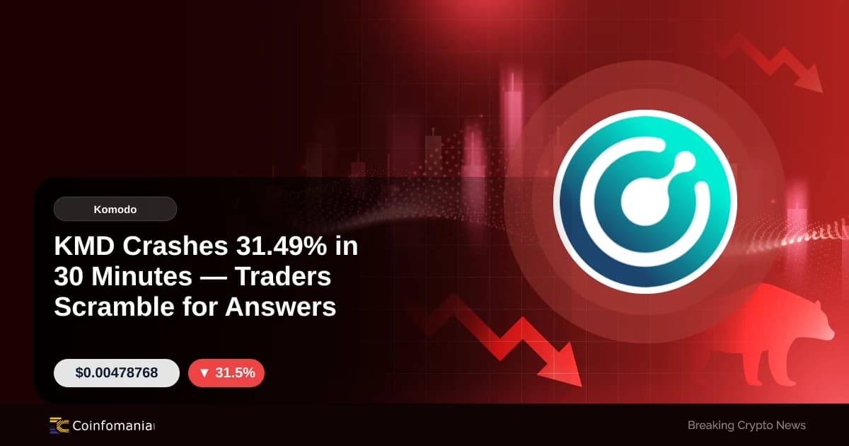 KMD Crashes 31.49% in 30 Minutes — Traders Scramble for Answers