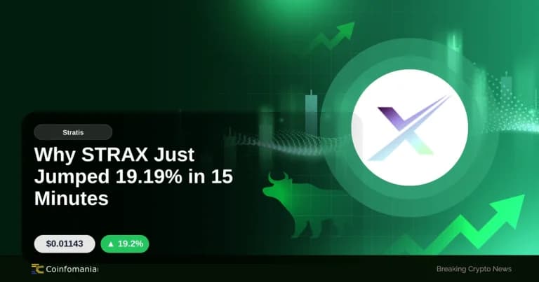 Why STRAX Just Jumped 19.19% in 15 Minutes