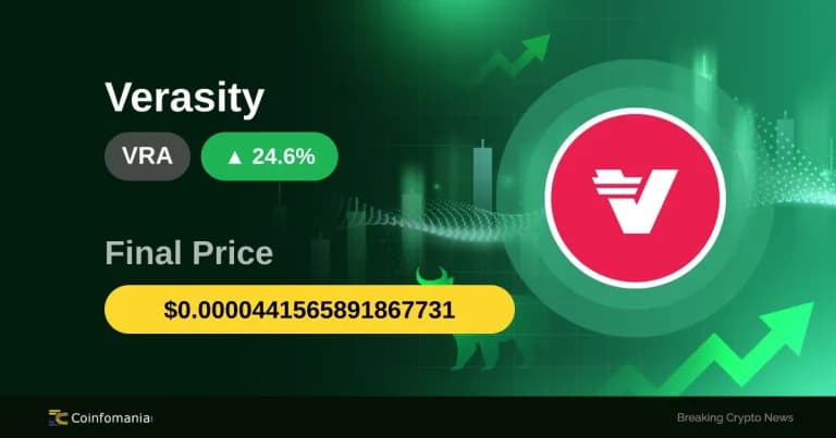 VRA Soars Past $0.000044 — 24.57% Surge Catches Traders Off Guard