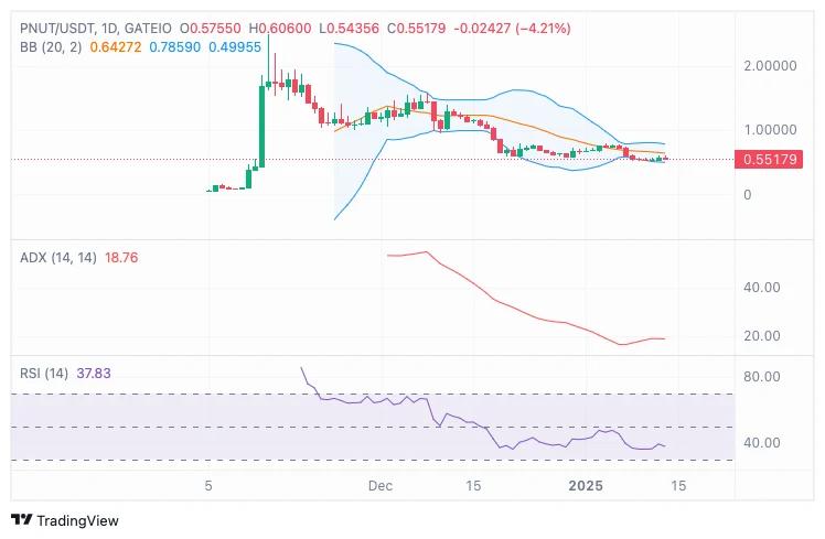 Peanut the Squirrel (PNUT) Daily Chart