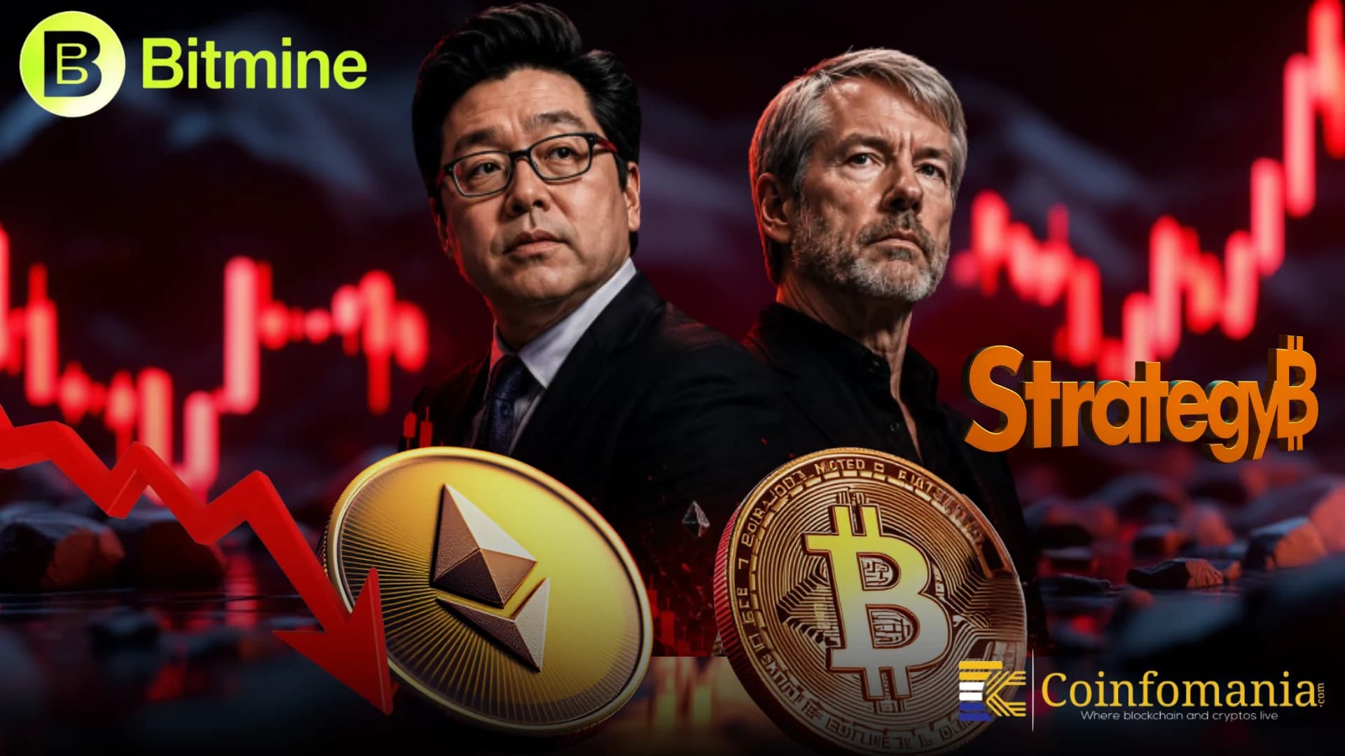 BitMine Down $8.9B in ETH While Strategy Loses $7.6B in BTC