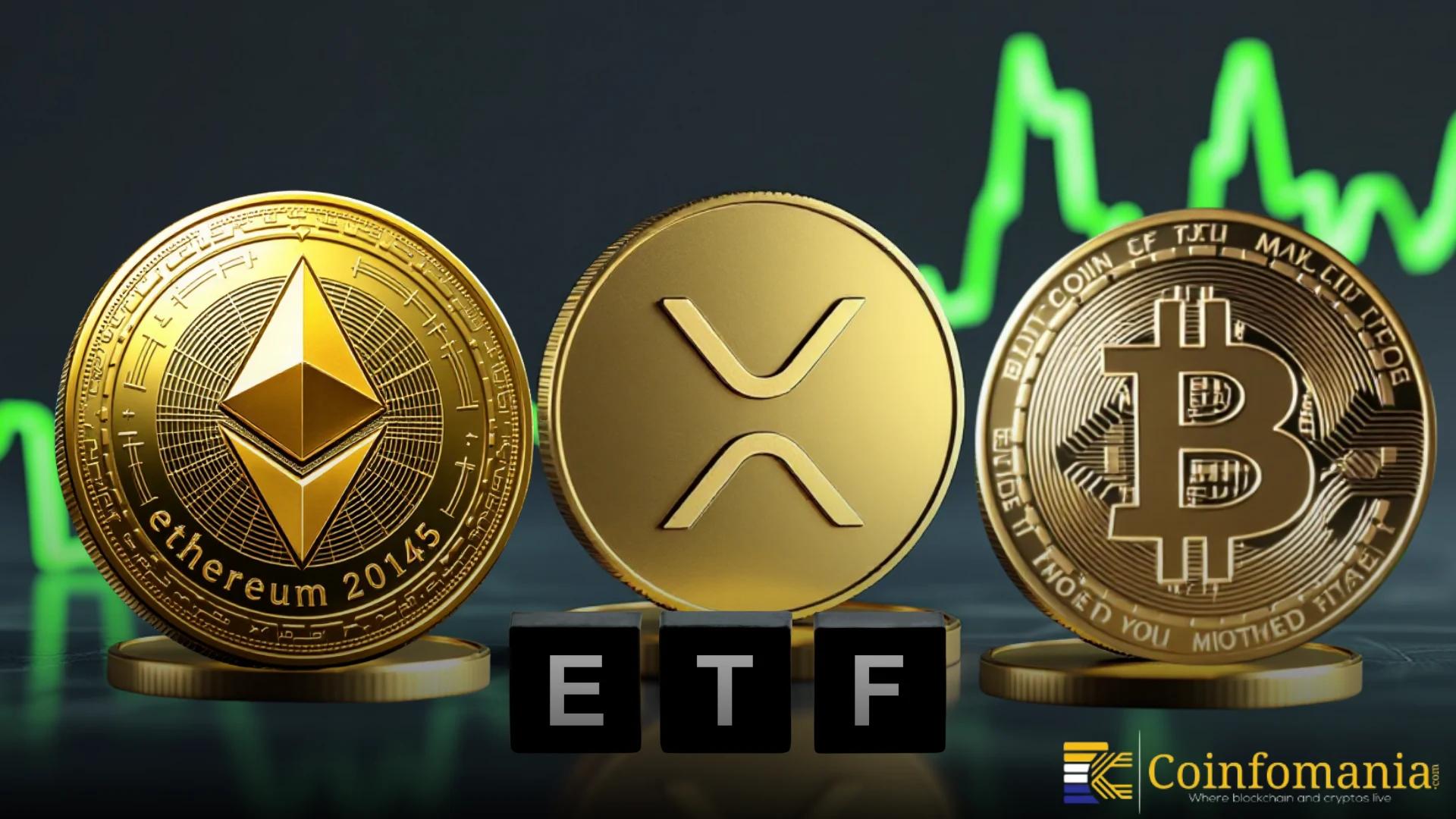 Crypto ETF Flows Shift as Solana Sees First Outflow While BTC, ETH, and XRP Climb