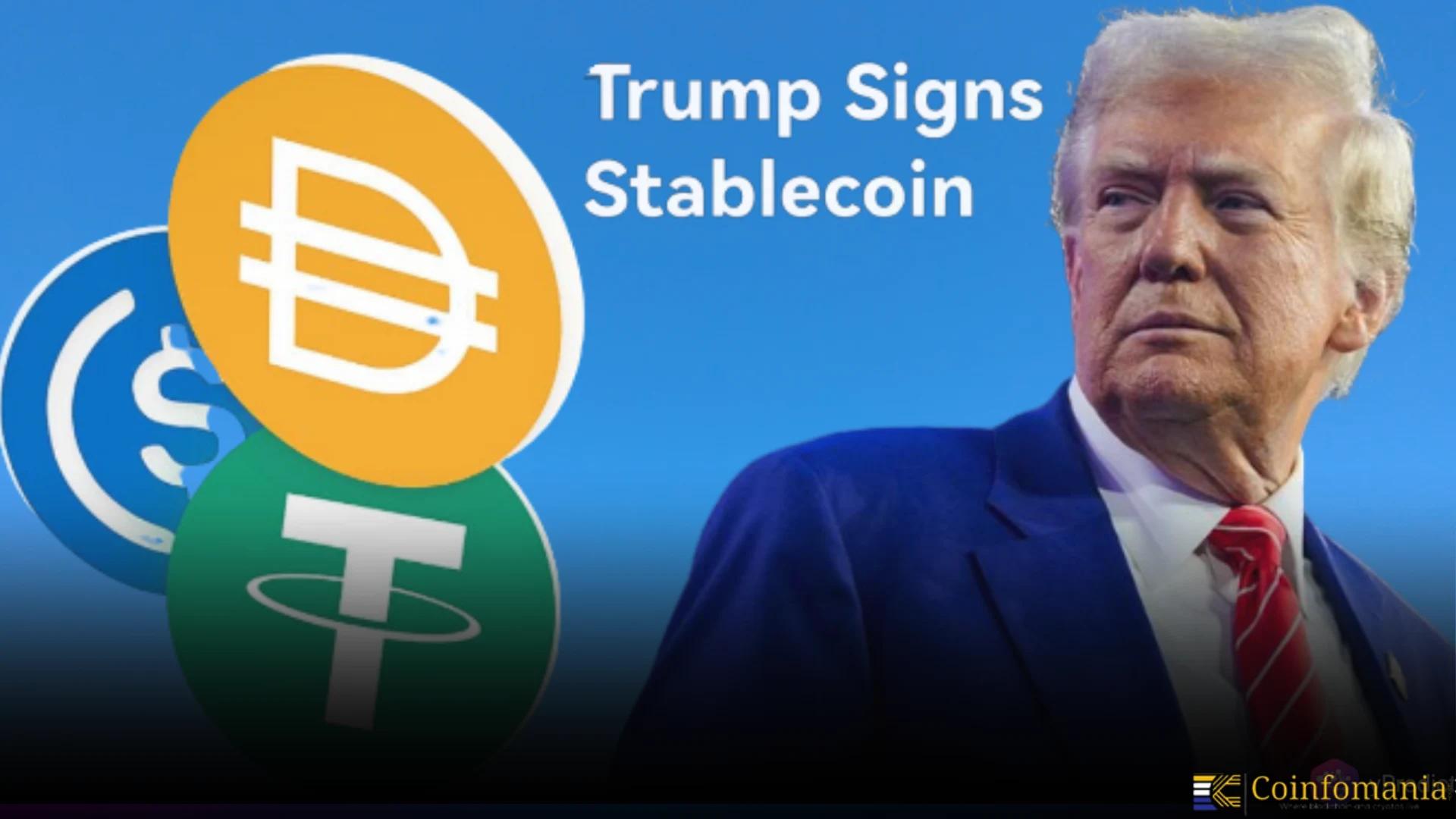 Crypto-Linked Stocks Surge After Trump Signs Stablecoin Law