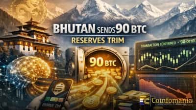 ภูฏานส่ง 90 BTC ขณะที่การสำรองยังคงลดลง