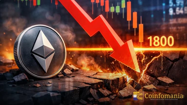 Ethereum Slips Below $1,800, Can Key Support Prevent A Bigger Crash?