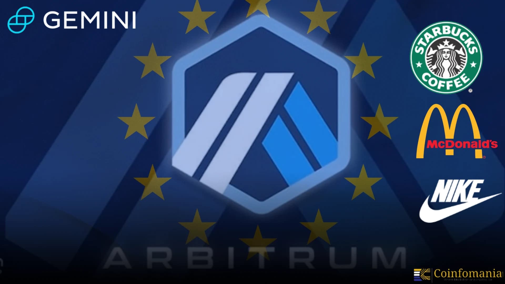 Gemini Lists Nike, McDonald’s, Starbucks Stocks for EU on Arbitrum