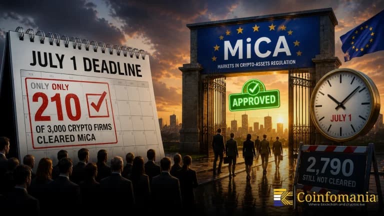 Only 210 of 3,000 Crypto Firms Cleared MiCA as July 1 Deadline Hits
