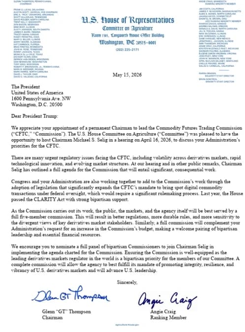 Fonte: U.S. House Committee on Agriculture