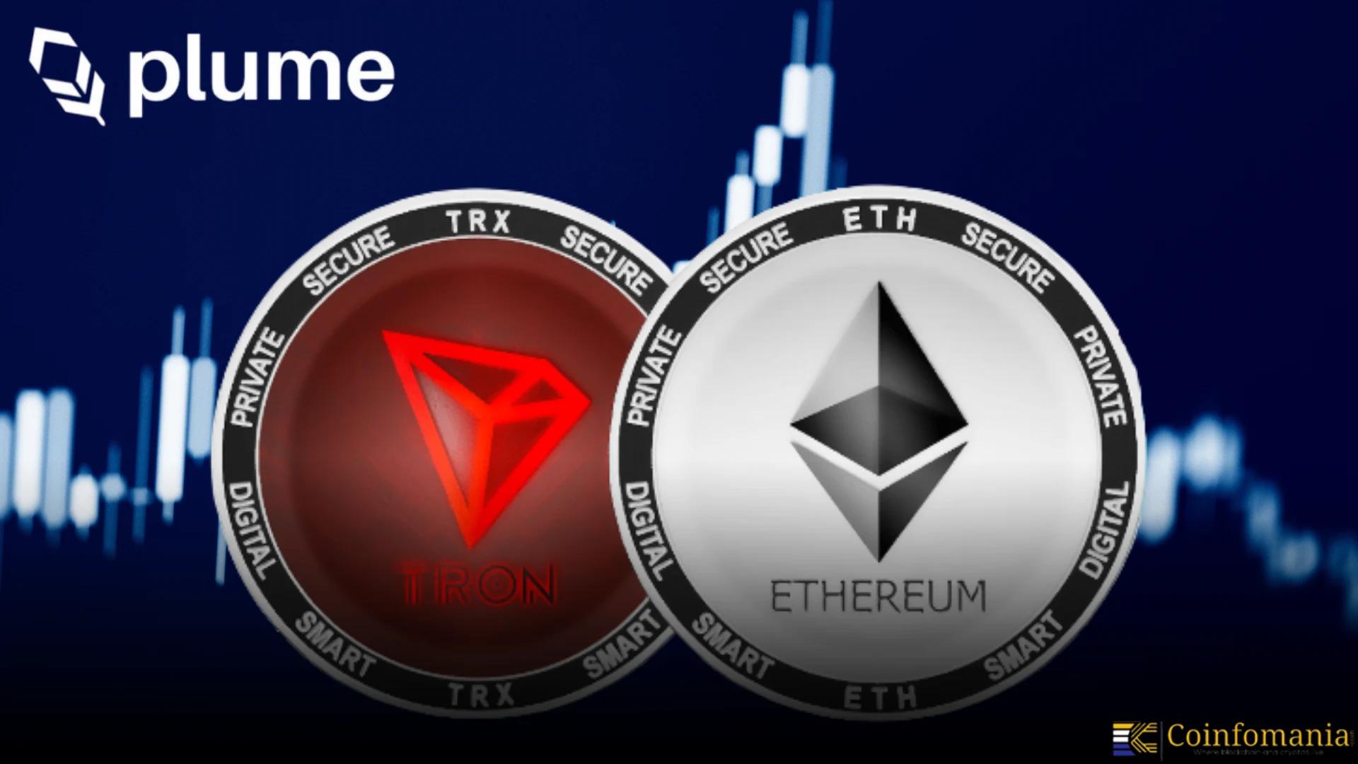 TRON Tops Ethereum in USDT Transfers, Signs RWA Deal With Plume