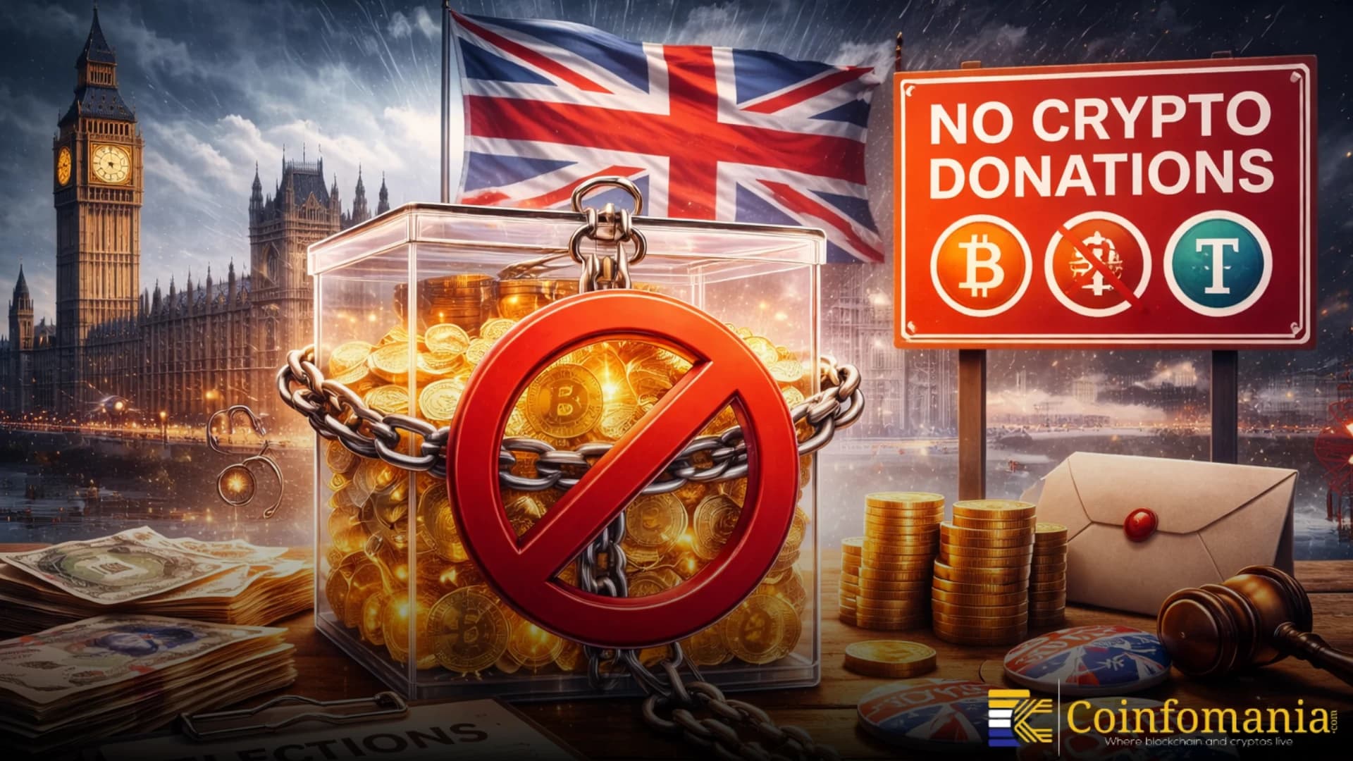 UK Bans Crypto Political Donations to Safeguard Elections