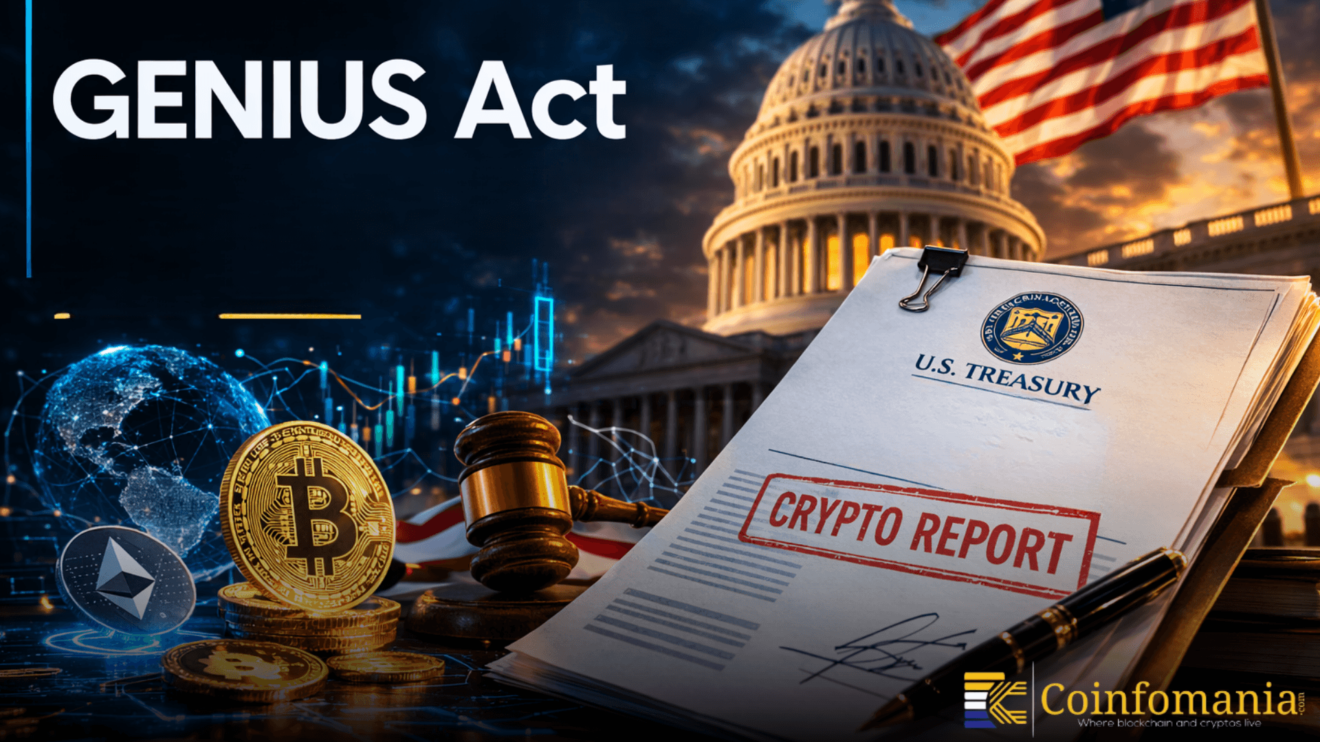 US Treasury Submits GENIUS Act Crypto Report to Congress