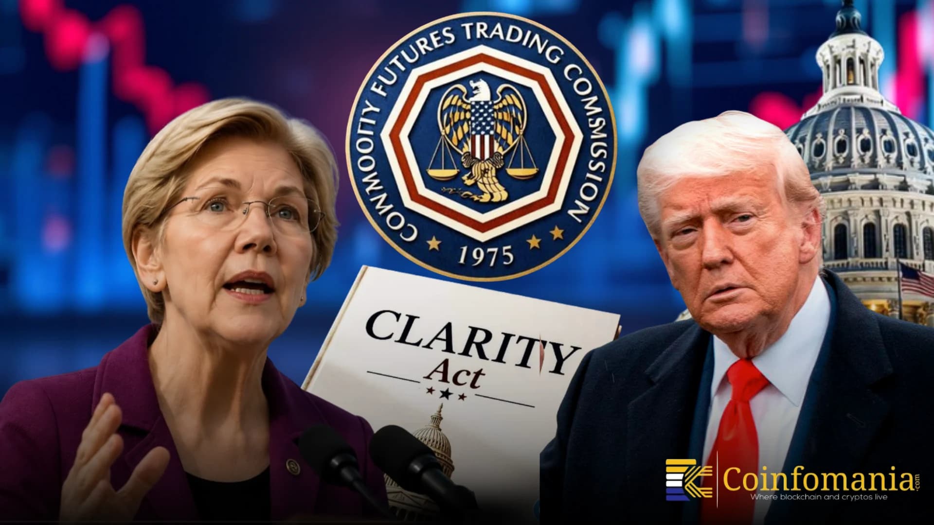 Warren Presses CFTC on Trump Interference as CLARITY Act Advances