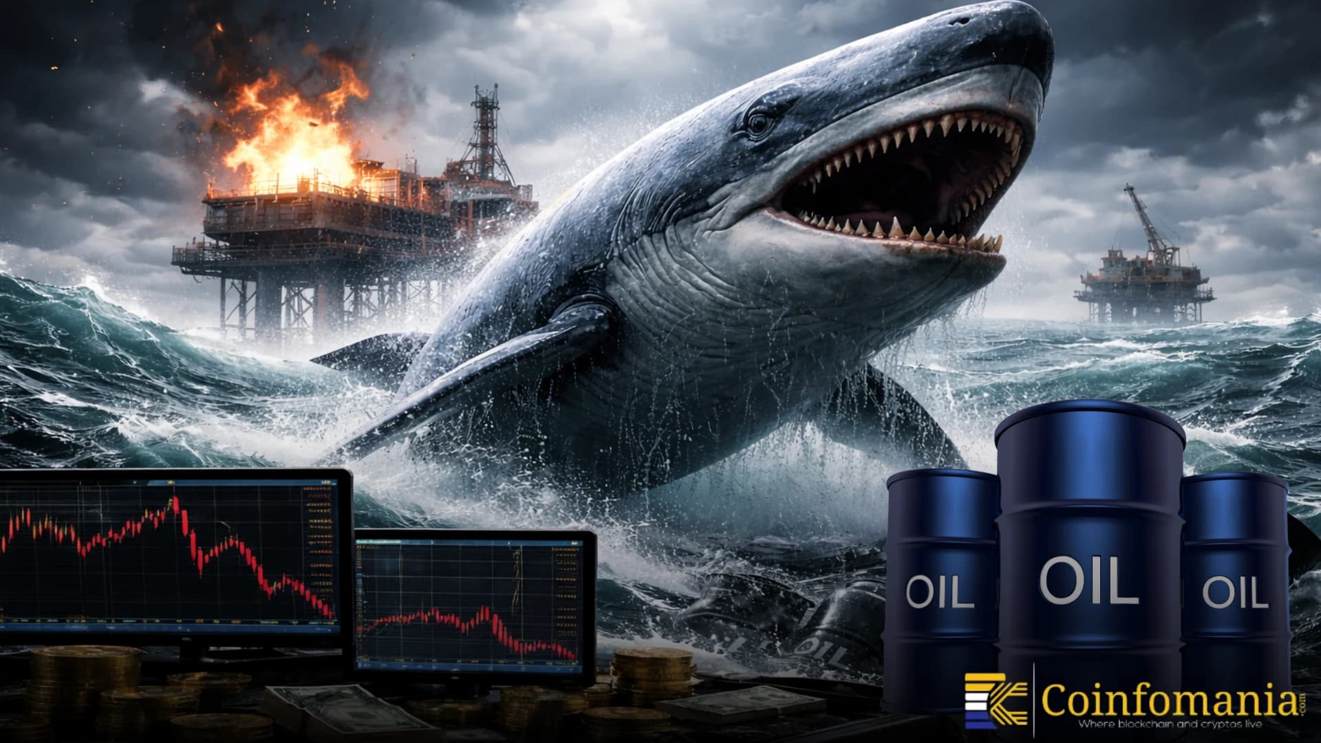 Whale Shorts $75M Oil at 20x Leverage