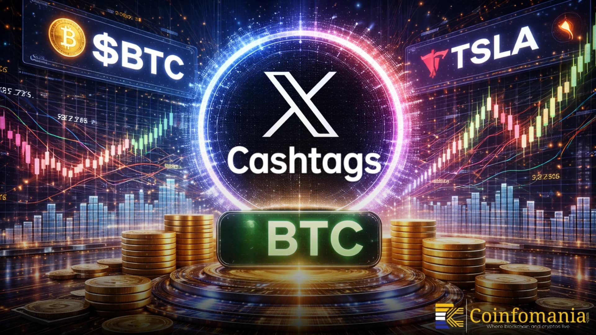 X Launches Cashtags With Live Crypto and Stock Charts