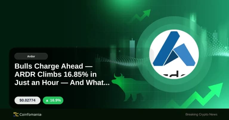 Bulls Charge Ahead — ARDR Climbs 16.85% in Just an Hour — And What It Signals