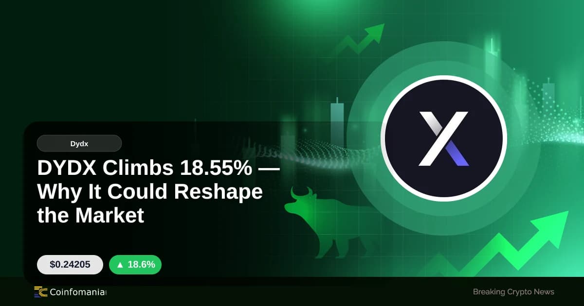 DYDX Climbs 18.55% — Why It Could Reshape the Market