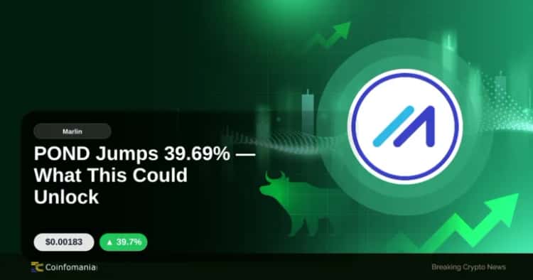 POND Jumps 39.69% — What This Could Unlock